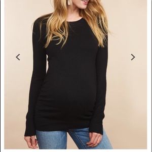 Black Long Sleeve Maternity Sweater